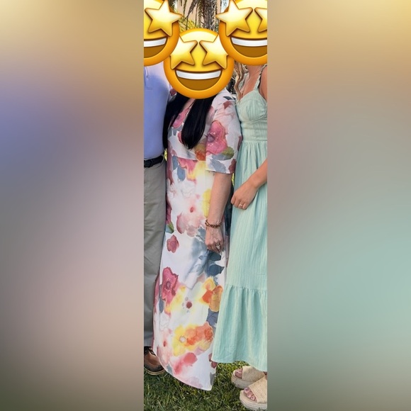 Vintage Floral V-Neck Dress - Picture 4 of 4